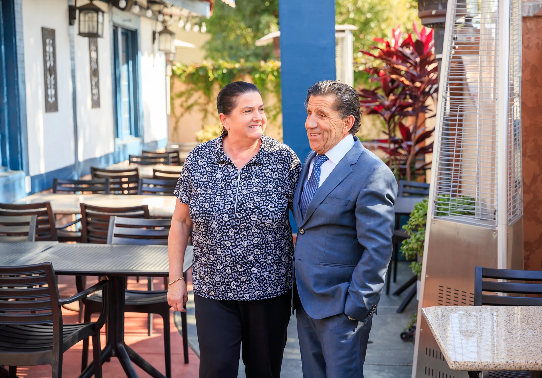 A warm welcome on the Santa Ana patio